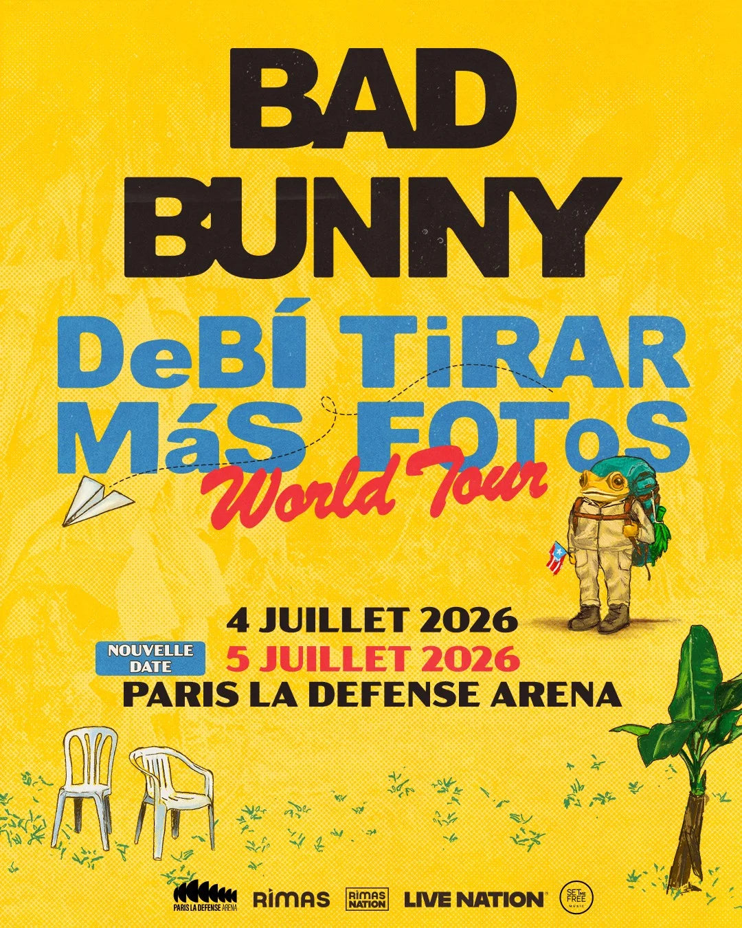 Billet BadBunny Paris La Défense Arena Catégorie 4 - 4 Juillet